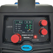 Sherman Synergic inverteres hegesztő DIGIMIG 220 LCD + TIG pisztoly + MIG pisztoly + kábelek + motorháztető V7A + alváz Előnézet 