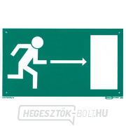 Menekülési kijárat jobbra 210x123mm - műanyag lemez Menekülési kijárat jobbra 210x123mm - műanyag lemez gallery main image