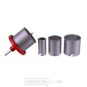 GEKO fúrószár keményfém heggyel, 4 db, 33-53-67-73mm GEKO fúrószár keményfém heggyel, 4 db, 33-53-67-73mm gallery main image