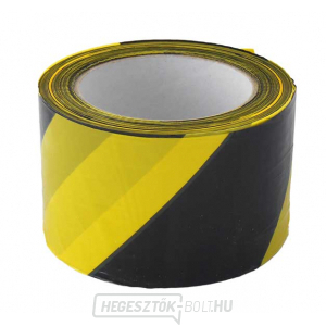 Figyelmeztető szalag 70mm/200m - sárga/fekete