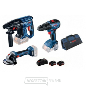 BOSCH 990M32 Elemes szerszámkészlet GBH180Li+GSR18V-50+GWS180Li gallery main image