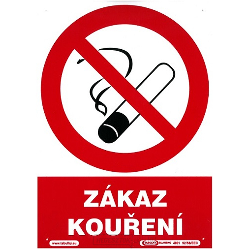 Dohányzásmentes 210x297mm - műanyag tányér