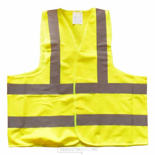 Figyelmeztető mellény sárga EN ISO 20471:2013 - XL méret