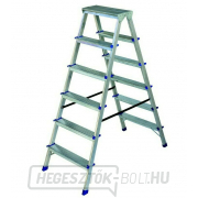 ELKOP Kétoldalas alumínium lépcső DHR 406 - 6 lépcsőfok gallery main image