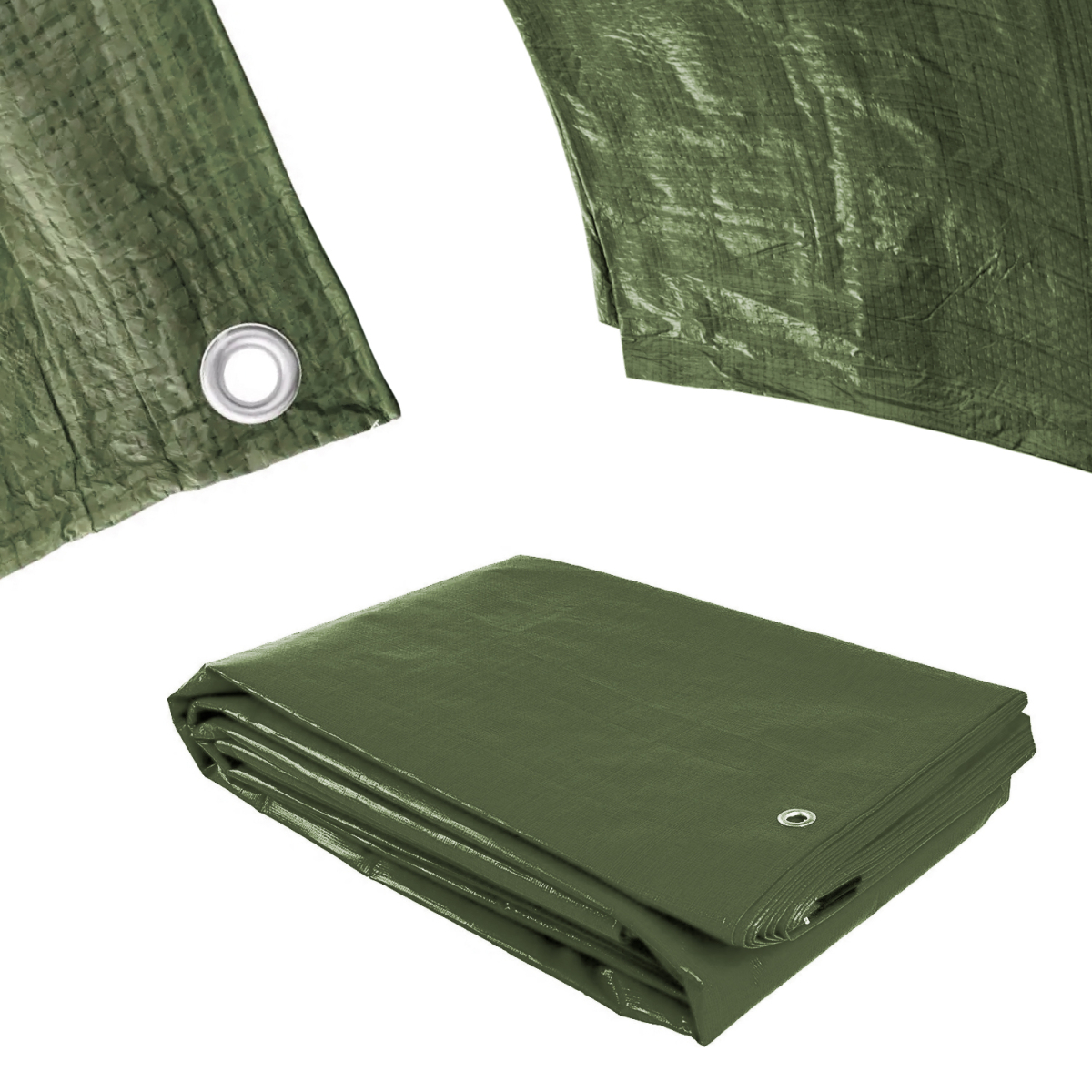 Procraft GT10x12 ponyva 120g/m2 vízálló hálós 10x12 m zöld | GT10x12