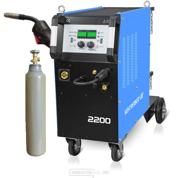 Kürtőgép KITin 2200 Multi Mig Synergic + Pisztoly + Teljes nyomású henger