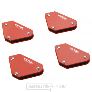 Mágneses négyzethegesztő mini, 4 darabos készlet, 45°-90°-135°, terhelhetőség 4kg-ig Mágneses négyzethegesztő mini, 4 darabos készlet, 45°-90°-135°, terhelhetőség 4kg-ig gallery main image