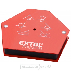 Hegesztő mágnes, 30°-45°-60°-75°-90°-135°, teherbírás 22 kg-ig