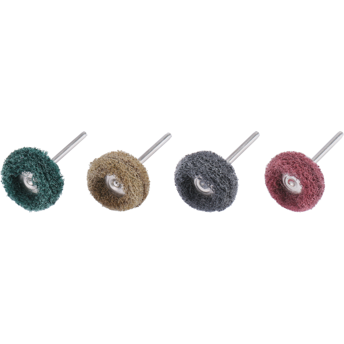 Csiszoló nylon kefék, 40 db-os készlet, P80, P150, P240, P300