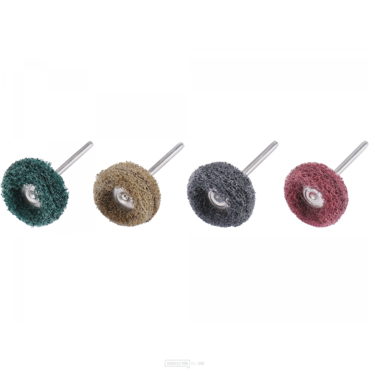 Csiszoló nylon kefék, 40 db-os készlet, P80, P150, P240, P300