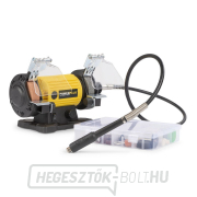 POWERPLUS POWX1280 - Duplatárcsás csiszoló flexibilis tengellyel 120W Előnézet 