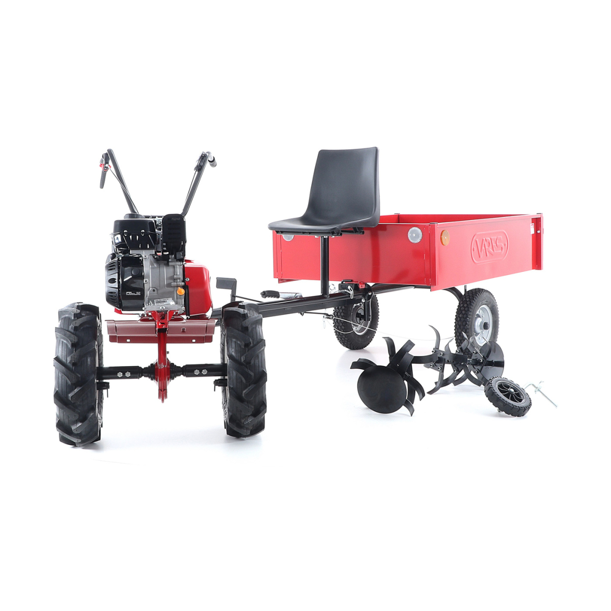 Kultivátor EUROSYSTEMS SET1 EVO 2+1 LONCIN 2x nyíl kerekek 5x10 kocsival EURO5 L Előnézet 
