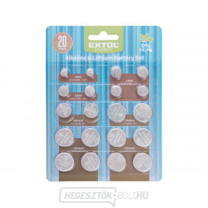 Alkáli és lítium elem, 20 db-os készlet Alkáli és lítium elem, 20 db-os készlet gallery main image