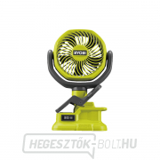 Ryobi RCF18-0 akkumulátorventilátor ONE+ csipesszel (akkumulátor és töltő nélkül) gallery main image