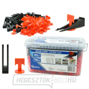 GEKO szintező rendszer csempéhez és burkolathoz 100 ék + 700 kapocs 1,5 mm GEKO szintező rendszer csempéhez és burkolathoz 100 ék + 700 kapocs 1,5 mm gallery main image