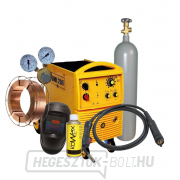 Félautomata hegesztőgép OMI 206i + zseblámpa + szelep + burkolat + spray + huzal + CO2 palack gallery main image
