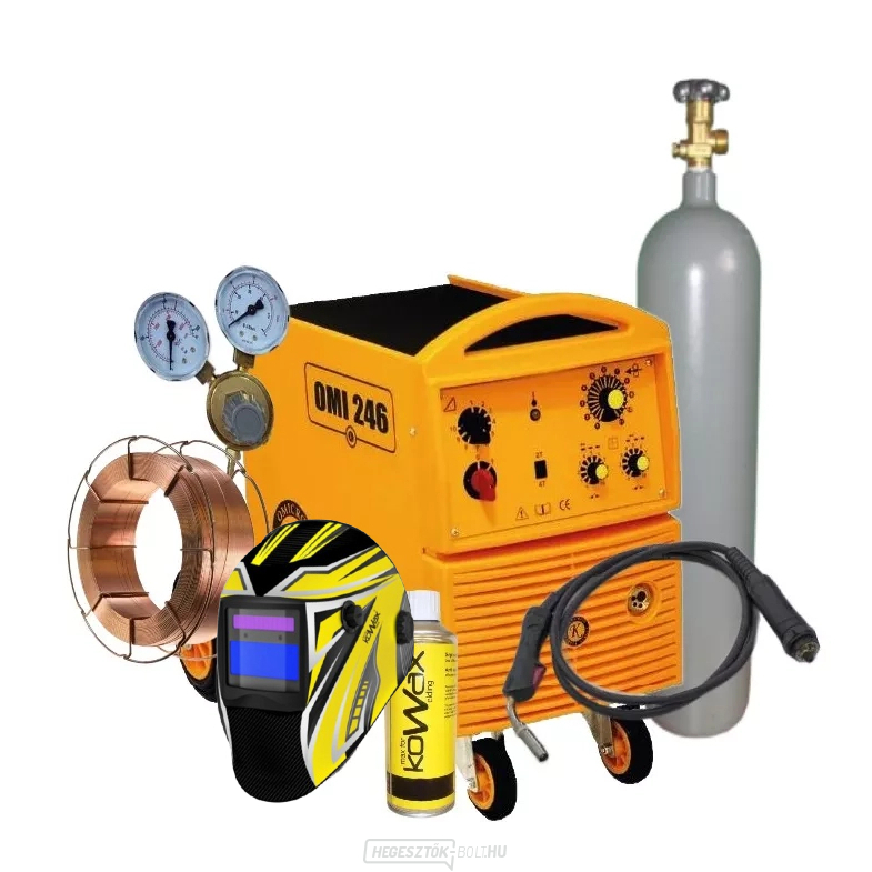 OMI 246i 4-csiga + égő + szelep + fedél + szórófej + vezeték + teli CO2 palack