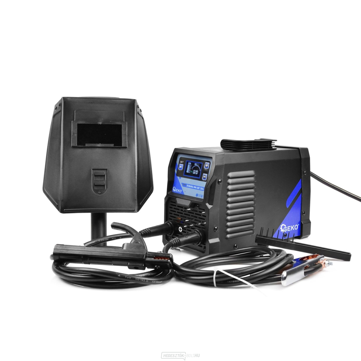 GEKO hegesztőgép LCD MMA IGBT 250A