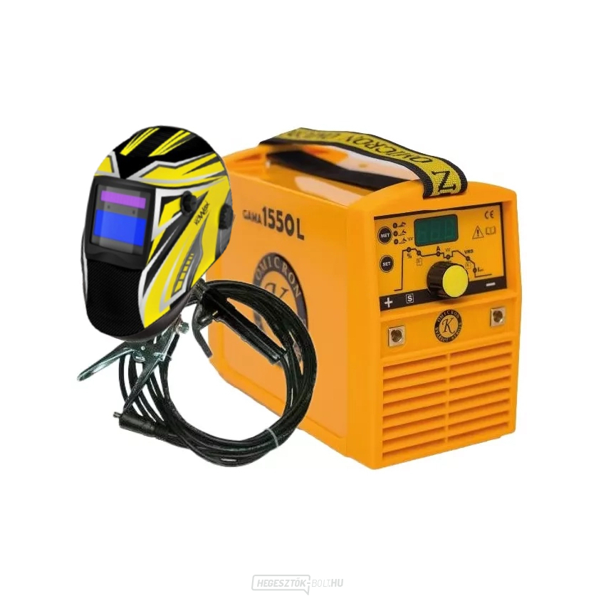 Hegesztőgép GAMA 1550L + Hegesztőkábelek + Búra