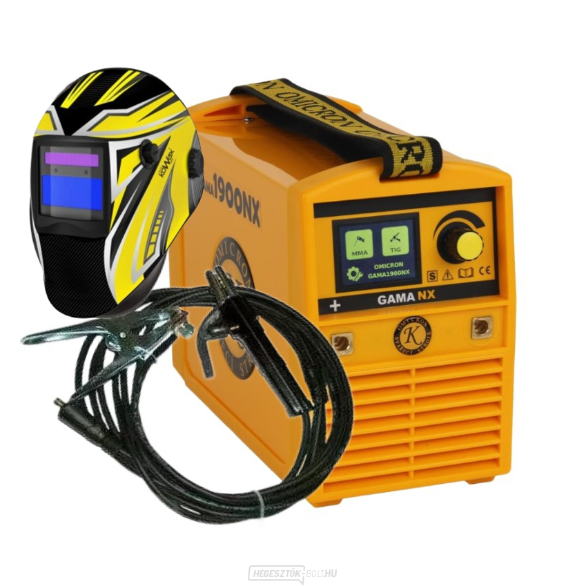 MMA hegesztő inverter, TIG GAMA 1900NX + hegesztőkábelek + burkolat