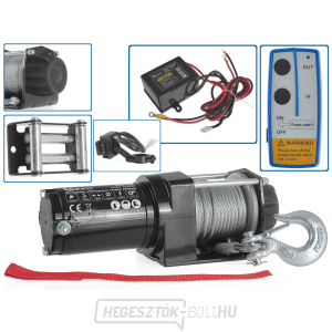 GEKO elektromos kötélcsörlő 12V, 1134kg/2500lb