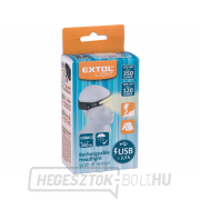 Fejlámpa 350lm, USB töltés, IR érzékelővel, COB, XPE LED náhled