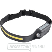 Fejlámpa 350lm, USB töltés, IR érzékelővel, COB, XPE LED náhled