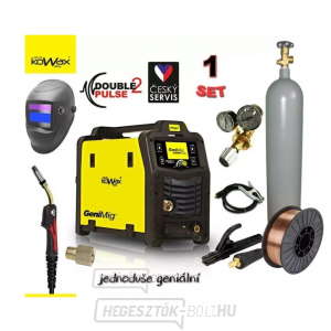 Kowax Genimig 240DP + égő 4M + kábelek 3M + szelep + burkolat + vezeték + Co2 palack töltettel gallery main image