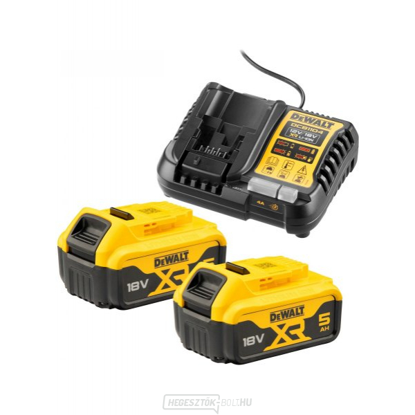 Dewalt töltő + 2x akkumulátor 18v 5,0AH XR Li-Ion 18v