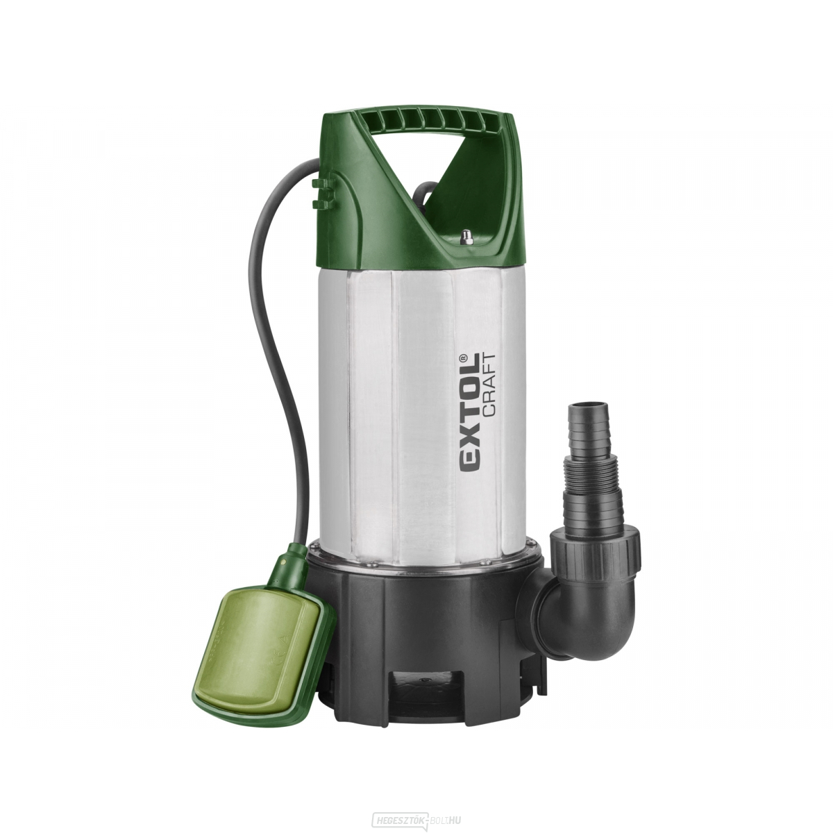 Búvárszivattyú EXTOL CRAFT 1100W rozsdamentes acél szennyezett vízhez, 15000l/h
