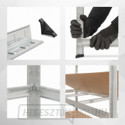 KREATOR KRT674005 - Fém polc 180 x 160 x 60cm, 4 polc, 1.000kg náhled