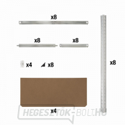 KREATOR KRT674005 - Fém polc 180 x 160 x 60cm, 4 polc, 1.000kg náhled