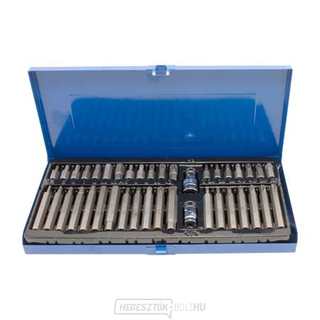 CrV bit készlet fémdobozban - 40 db