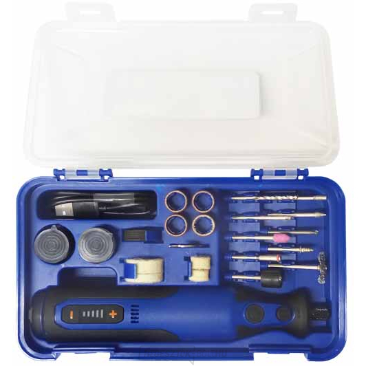 TUSON - Akkumulátoros mini köszörű Li-ion 7,2V/900mAh - 32 alkatrész TUSON - Akkumulátoros mini köszörű Li-ion 7,2V/900mAh - 32 alkatrész gallery main image