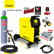 KOWAX GeniTig®320 AC/DC LCD5 + TIG18 hegesztőpisztoly + ház + hűtő + nyomáscsökkentő szelep + argonpalack Előnézet 