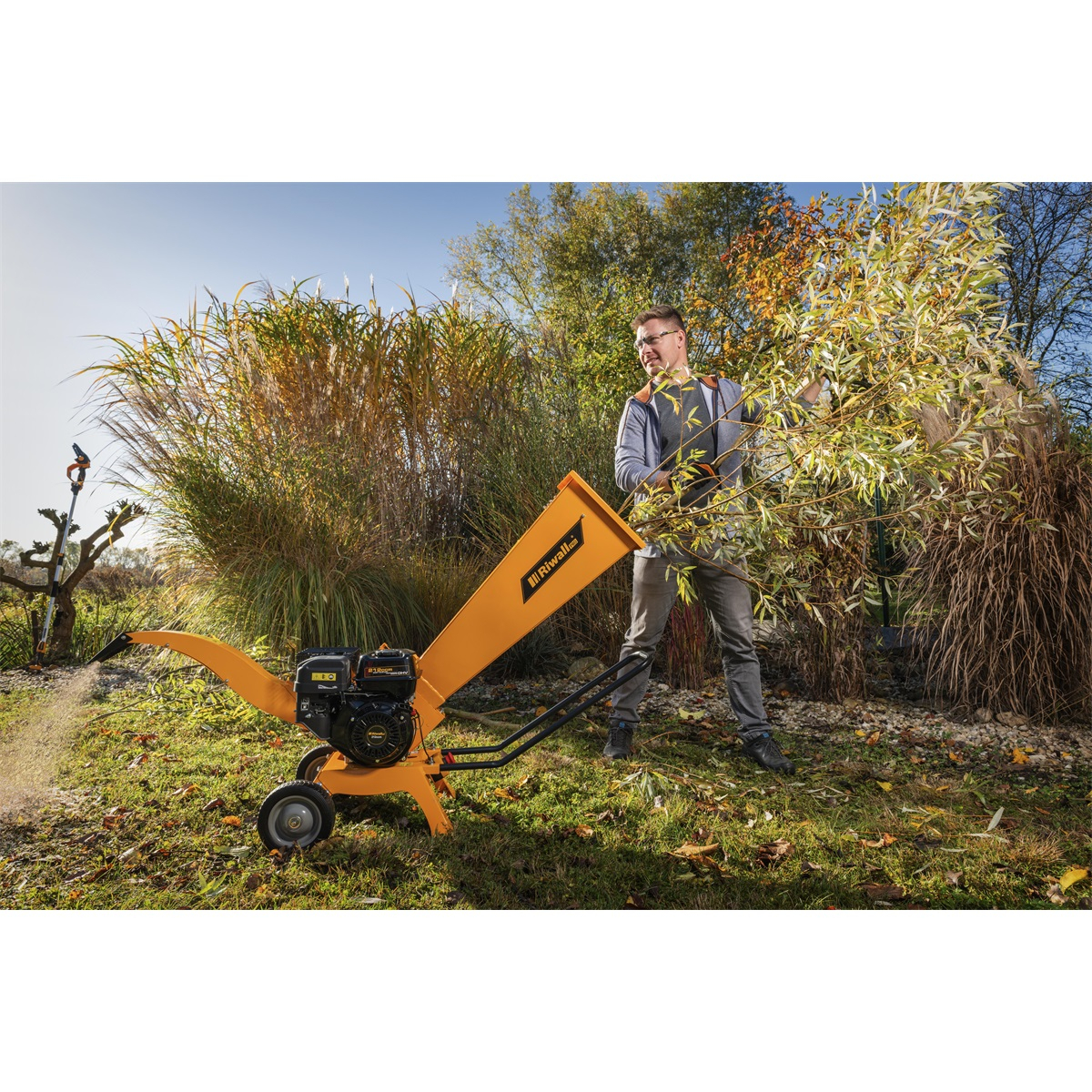 Riwall PRO RPS 7058 faaprítógép benzinmotorral 212 cc Előnézet 