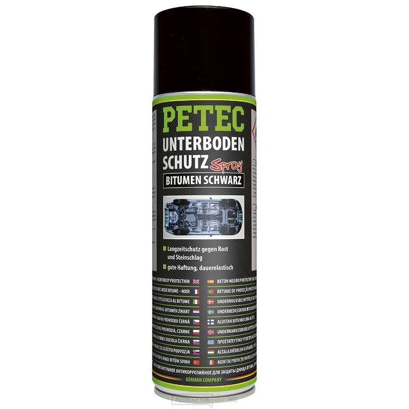 PETEC 73150 Bitumenes aljzatkeverék autókhoz, 500 ml spray