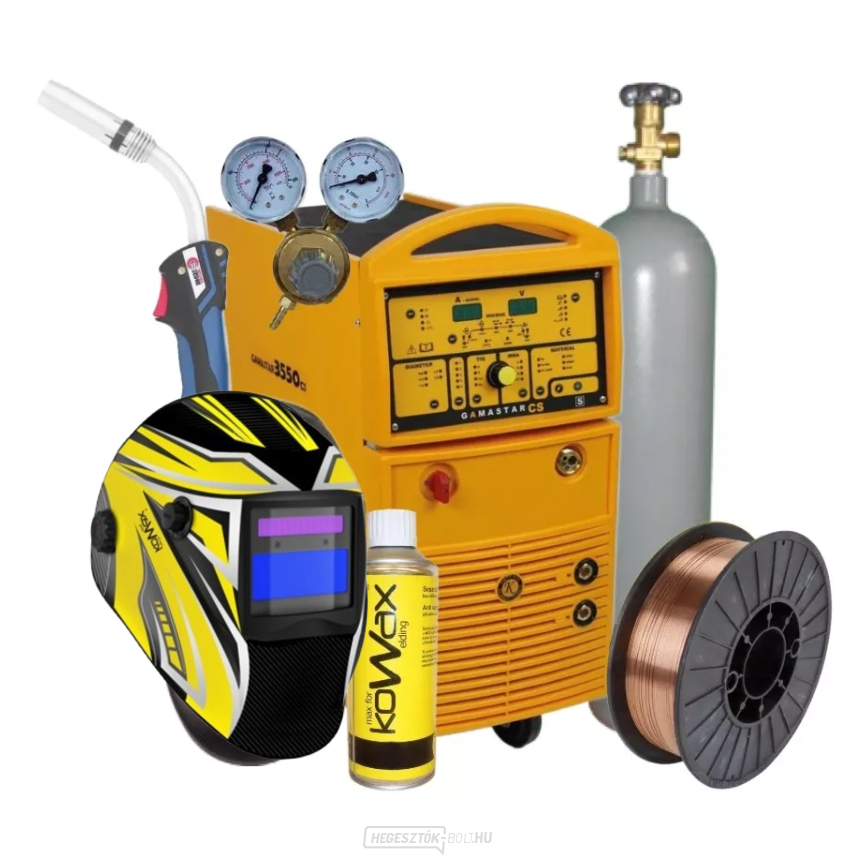 Omicron Gamastar 3550 CSW + Égő + Piros. Szelep + Maszk + Teljes CO2 palack + Spray + Drót