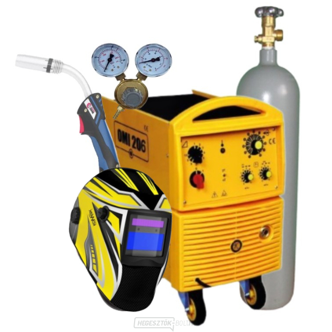 Omicron OMI 306i + Égő + Piros. Szelep + Maszk + teli CO2 palack