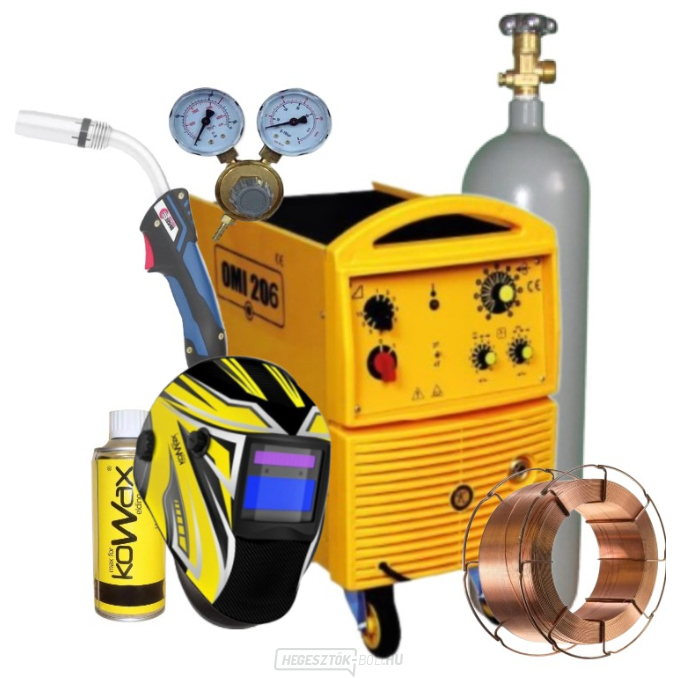 Omicron OMI 306i + Égő + Piros. Szelep + Maszk + Tele CO2 Palack + Spray + Drót