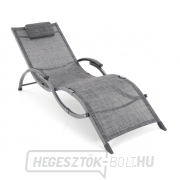 VIOLA De Luxe nyugágy (fekete és szürke) náhled