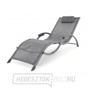 VIOLA De Luxe nyugágy (fekete és szürke) náhled