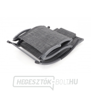 VIOLA De Luxe nyugágy (fekete és szürke) náhled