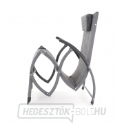 VIOLA De Luxe nyugágy (fekete és szürke) náhled