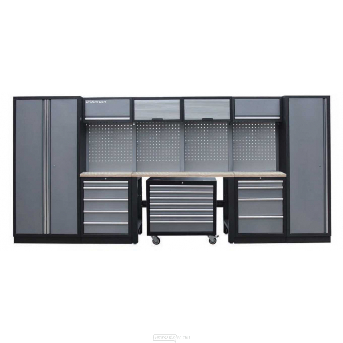 Procarosa PROFI XL-7W műhelybútor szett Munkalap:: fa