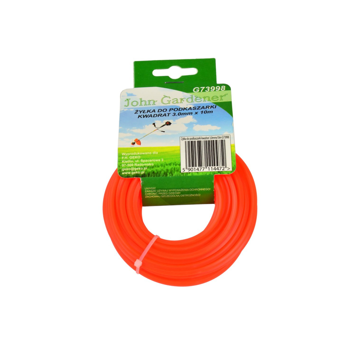 Geko vágódamil, átmérő: 3,0 mm, hossza: 10 m, négyzet keresztmetszet