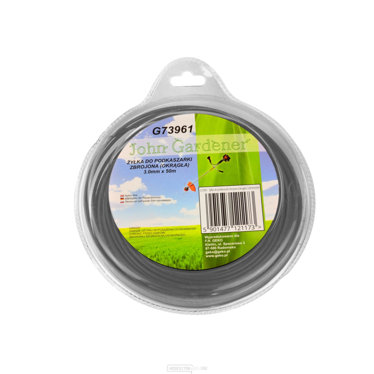 Geko vágószál átmérője 3,0 mm, hossza 50 m, kerek keresztmetszetű  Geko vágószál átmérője 3,0 mm, hossza 50 m, kerek keresztmetszetű  gallery main image