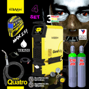 KOWAX GeniMig®355DP LCD5 + vízhűtés + motorháztető + zseblámpa + Co2-palack + argonpalack  Előnézet 