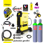 KOWAX GeniMig®355DP LCD5 + Vízhűtés + Sisak + Zseblámpa + Teljes CO2 palack + Argon palack  Előnézet 