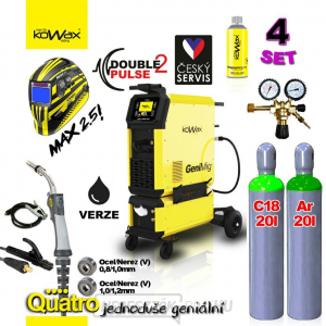 Kowax Genimig 355DP LCD5 + vízhűtés + motorháztető + zseblámpa + Co2 palack + Argon palack utántöltővel